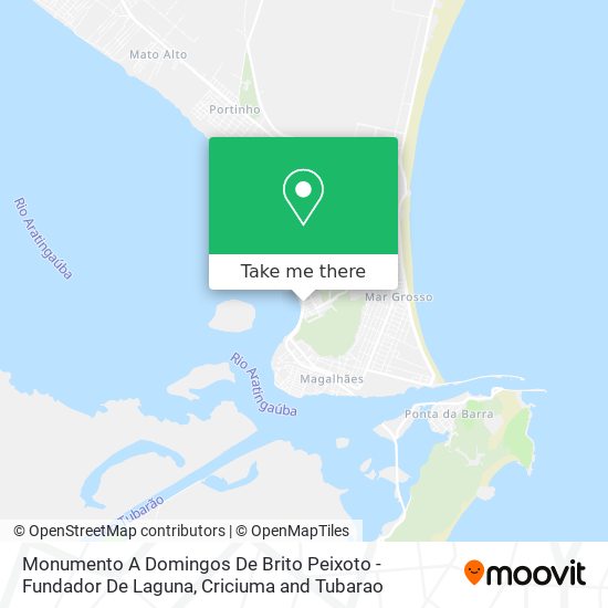Monumento A Domingos De Brito Peixoto - Fundador De Laguna map