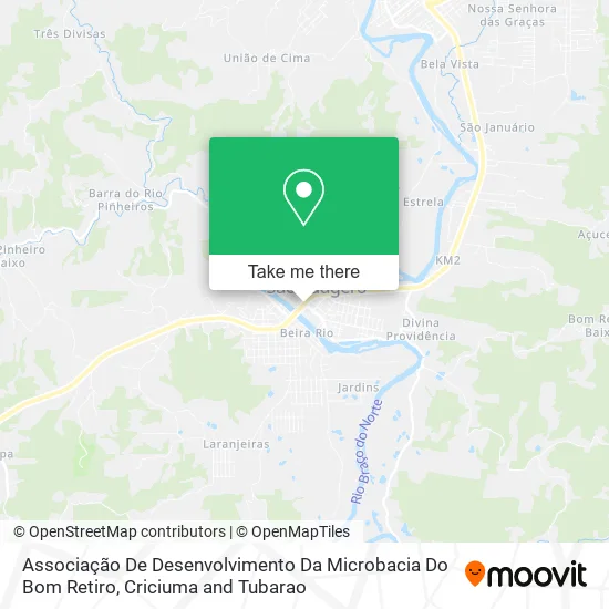 Associação De Desenvolvimento Da Microbacia Do Bom Retiro map