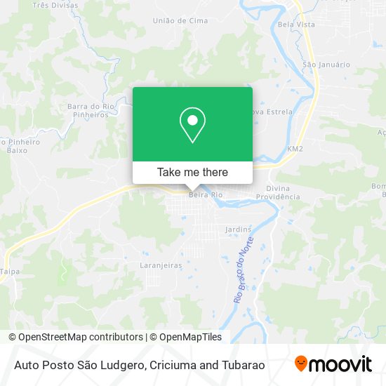 Auto Posto São Ludgero map