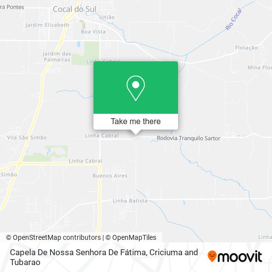 Capela De Nossa Senhora De Fátima map