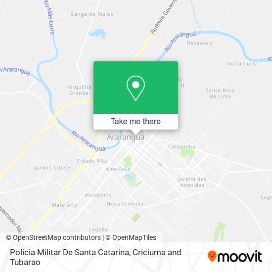 Polícia Militar De Santa Catarina map