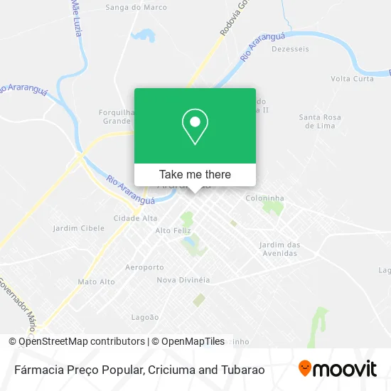 Fármacia Preço Popular map