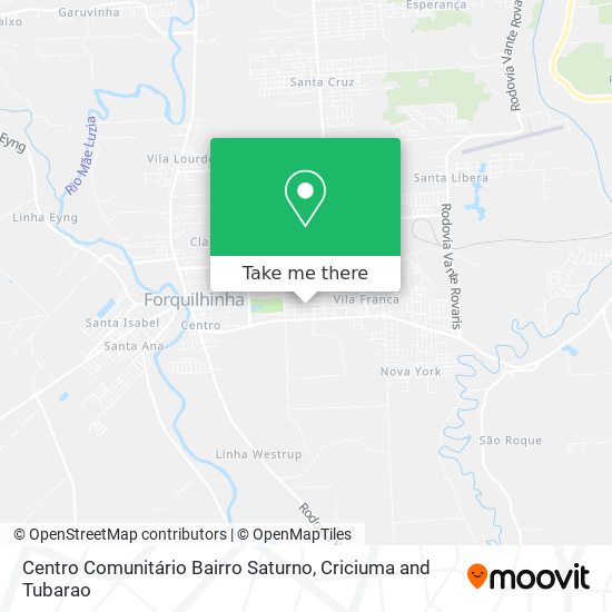 Centro Comunitário Bairro Saturno map