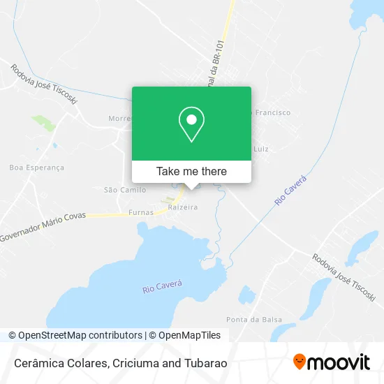 Cerâmica Colares map