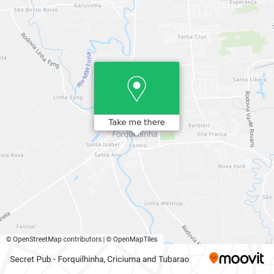 Secret Pub - Forquilhinha map
