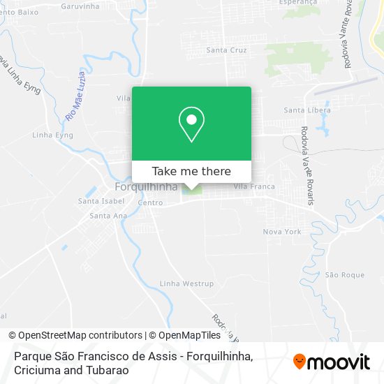 Parque São Francisco de Assis - Forquilhinha map