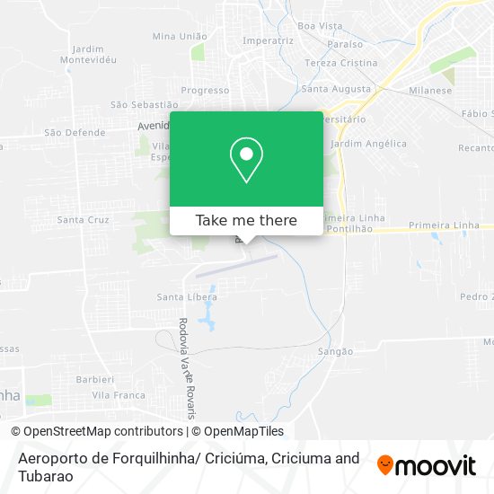 Aeroporto de Forquilhinha/ Criciúma map