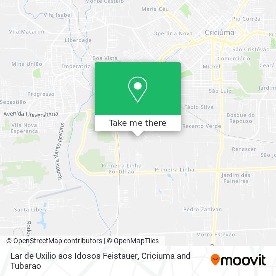 Lar de Uxilio aos Idosos Feistauer map
