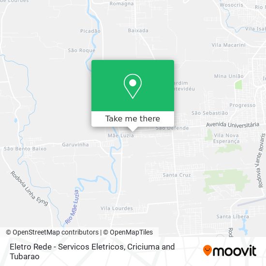 Eletro Rede - Servicos Eletricos map