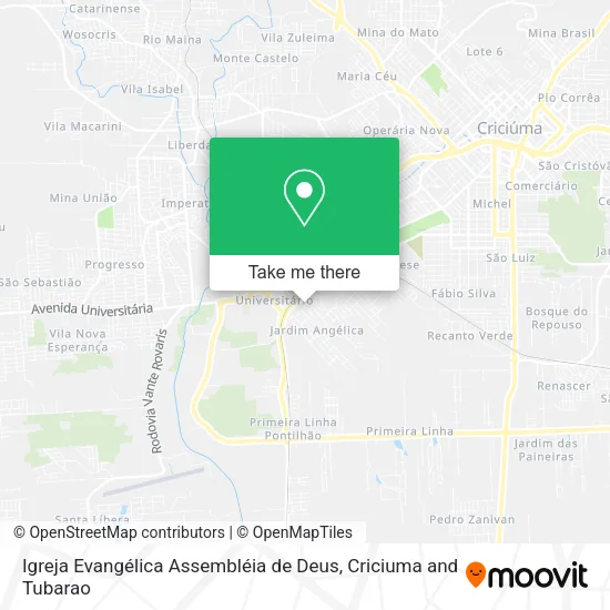 Mapa Igreja Evangélica Assembléia de Deus