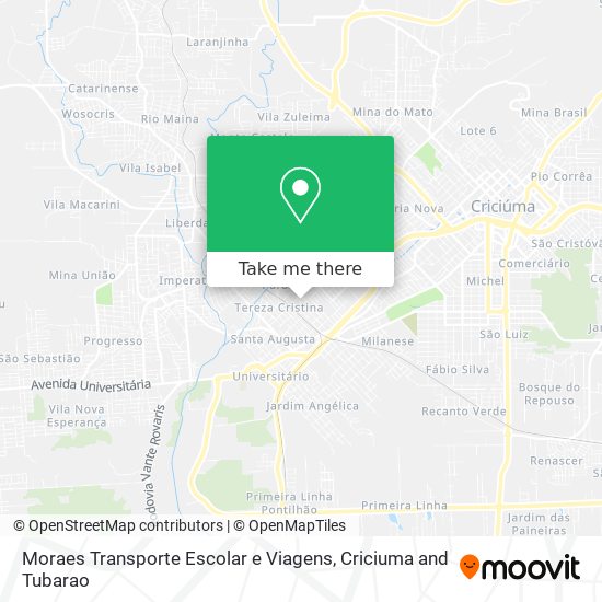 Moraes Transporte Escolar e Viagens map