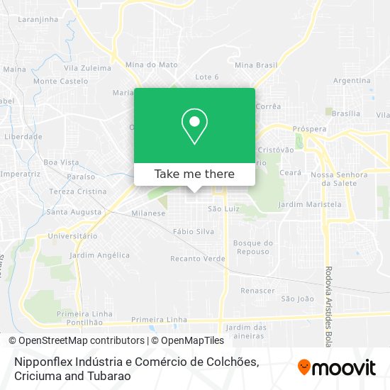 Nipponflex Indústria e Comércio de Colchões map