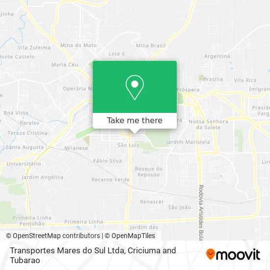 Transportes Mares do Sul Ltda map