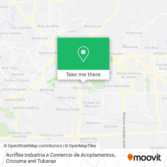 Acriflex Industria e Comercio de Acoplamentos map