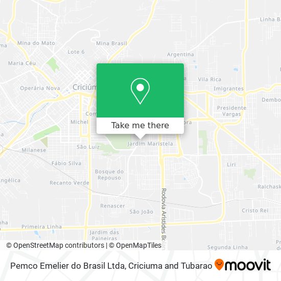 Pemco Emelier do Brasil Ltda map