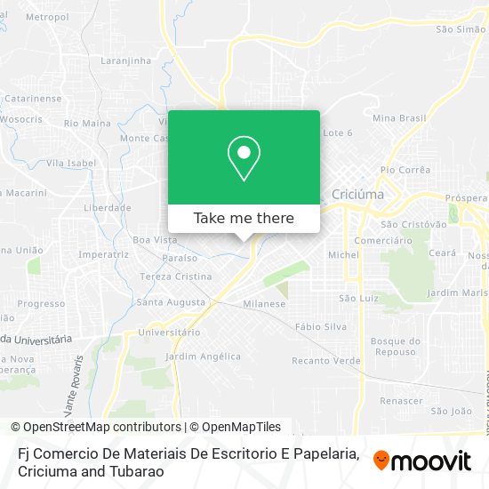 Fj Comercio De Materiais De Escritorio E Papelaria map