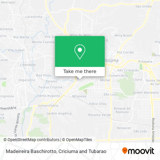 Madeireira Baschirotto map