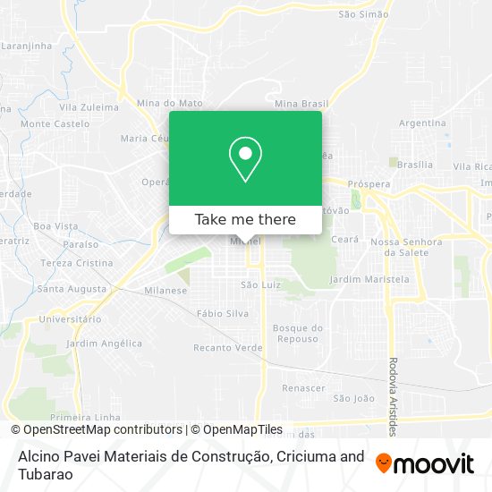 Alcino Pavei Materiais de Construção map