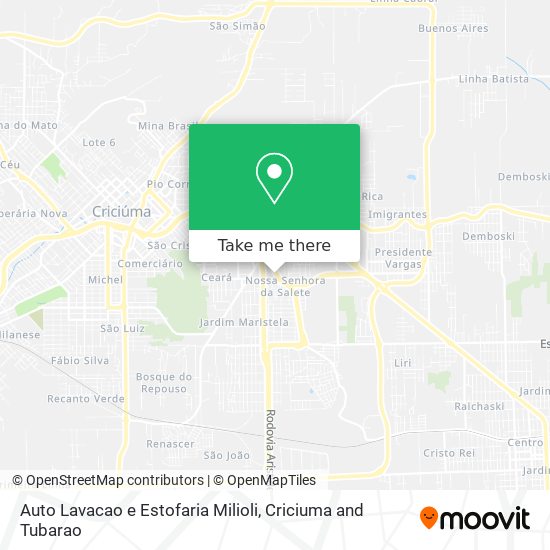 Auto Lavacao e Estofaria Milioli map