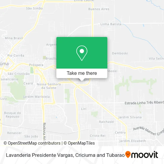 Lavanderia Presidente Vargas map