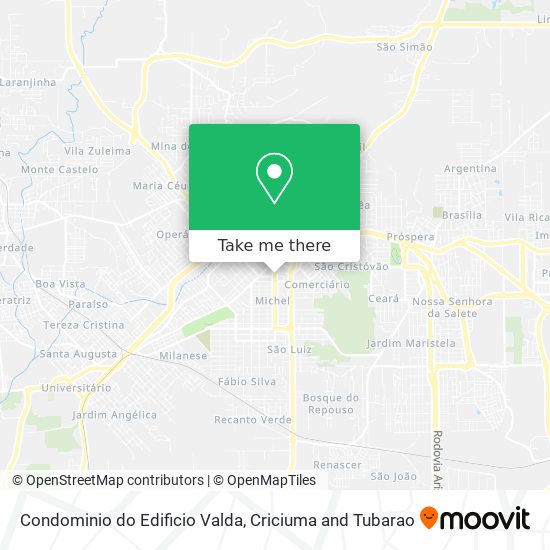 Condominio do Edificio Valda map