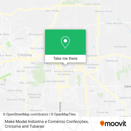 Make Model Indústria e Comércio Confecções map