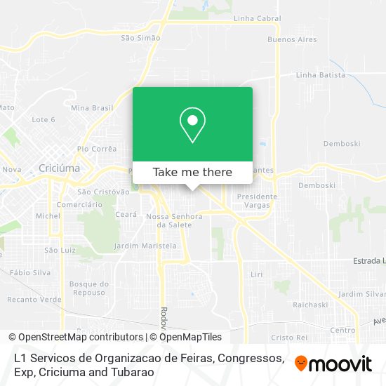 L1 Servicos de Organizacao de Feiras, Congressos, Exp map