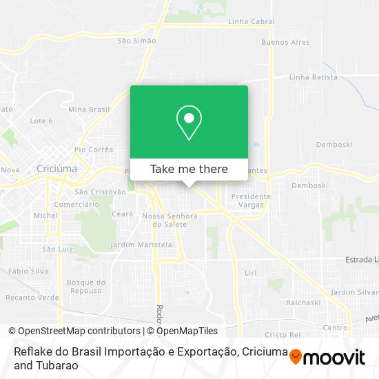Reflake do Brasil Importação e Exportação map