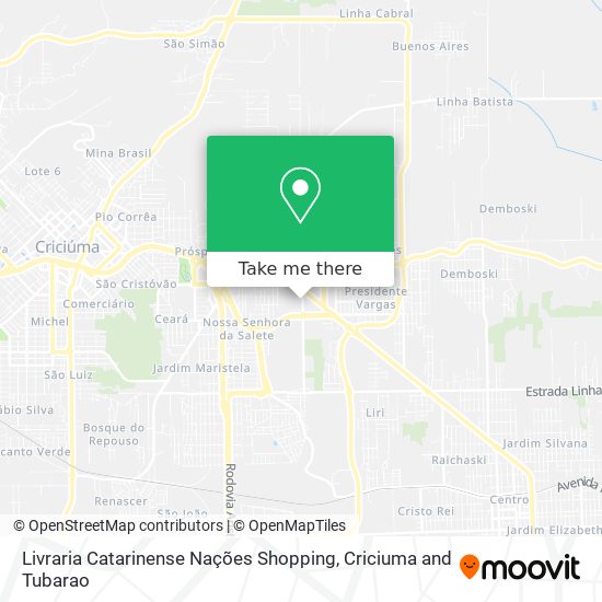 Livraria Catarinense Nações Shopping map