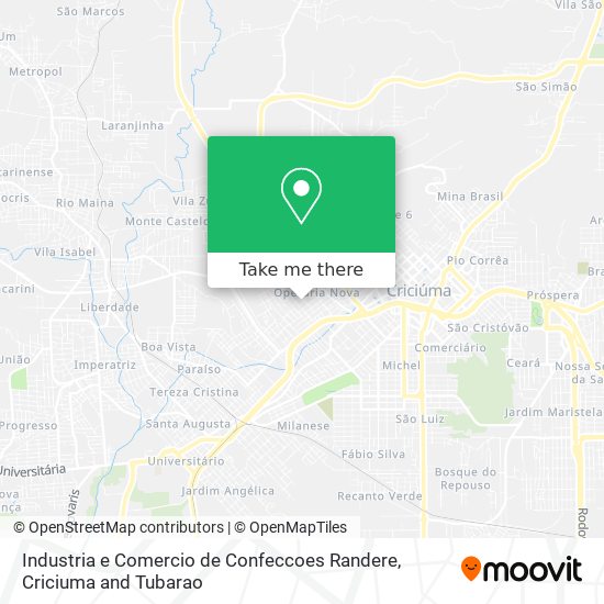 Industria e Comercio de Confeccoes Randere map