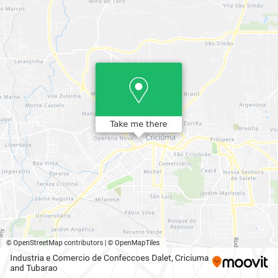 Industria e Comercio de Confeccoes Dalet map