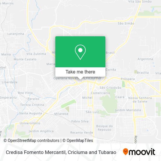 Credisa Fomento Mercantil map