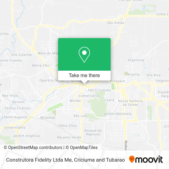Construtora Fidelity Ltda Me map