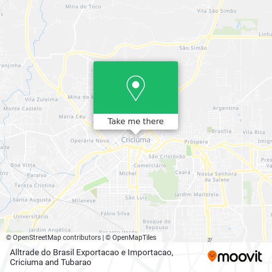 Alltrade do Brasil Exportacao e Importacao map