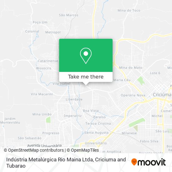 Indústria Metalúrgica Rio Maina Ltda map