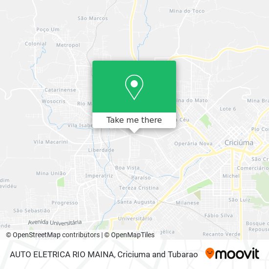 Mapa AUTO ELETRICA RIO MAINA