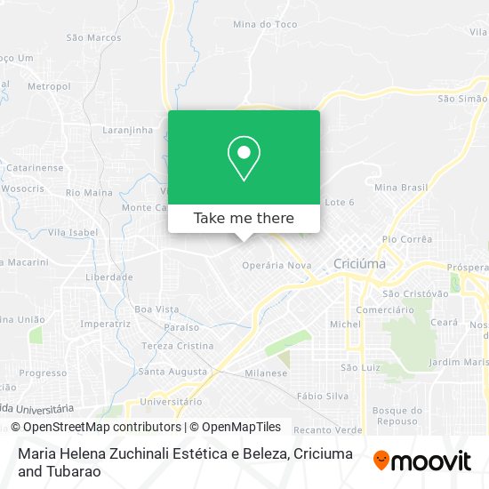 Maria Helena Zuchinali Estética e Beleza map