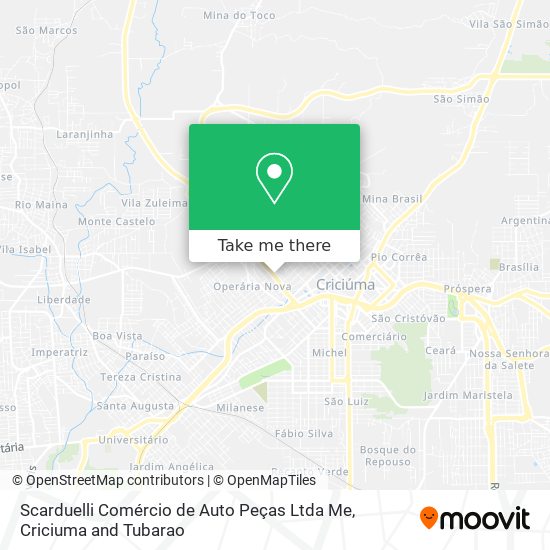 Scarduelli Comércio de Auto Peças Ltda Me map