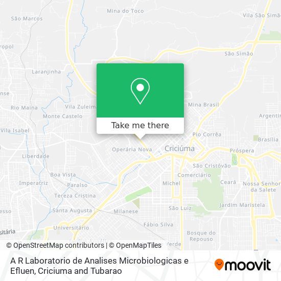 A R Laboratorio de Analises Microbiologicas e Efluen map