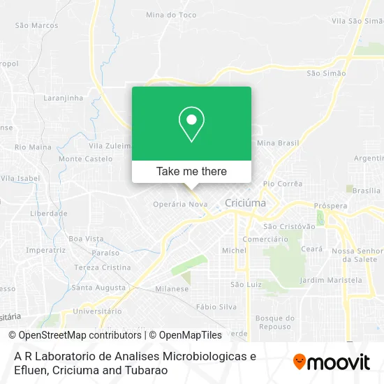 A R Laboratorio de Analises Microbiologicas e Efluen map