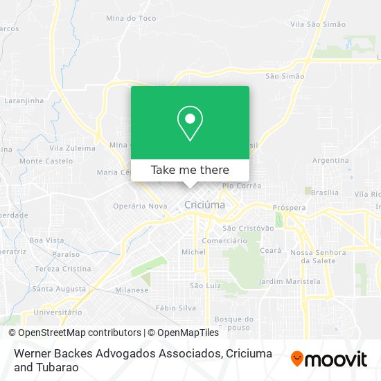 Werner Backes Advogados Associados map