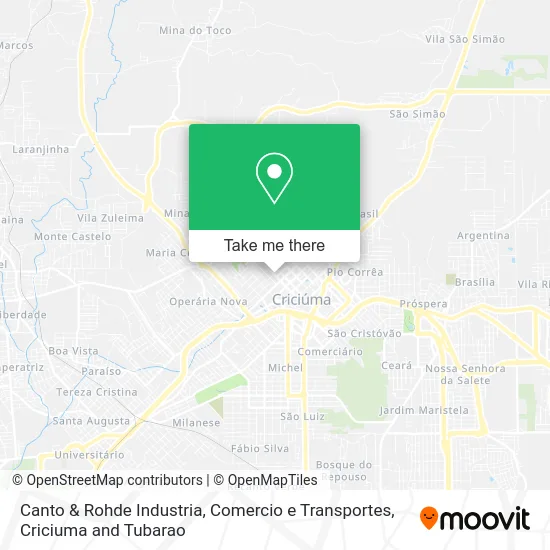 Canto & Rohde Industria, Comercio e Transportes map