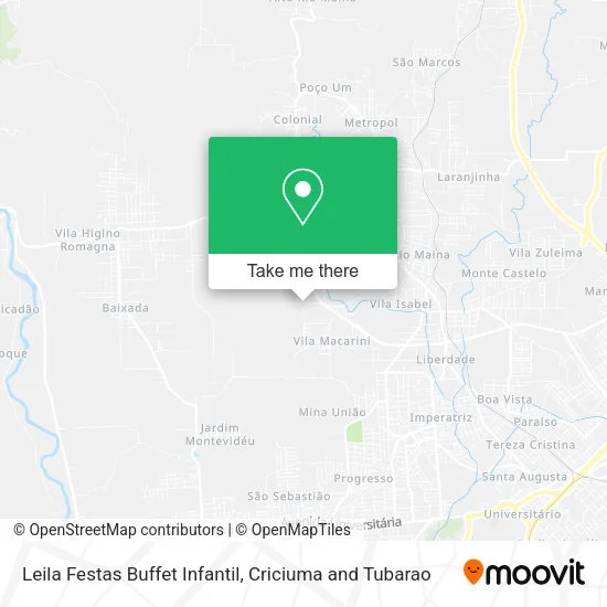 Mapa Leila Festas Buffet Infantil