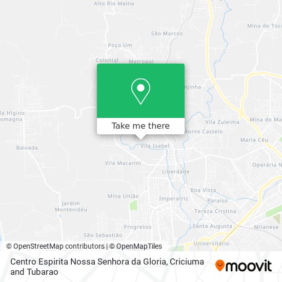 Centro Espirita Nossa Senhora da Gloria map