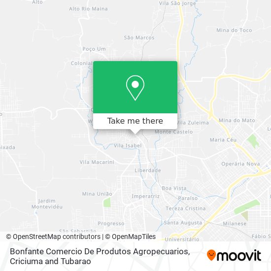 Bonfante Comercio De Produtos Agropecuarios map