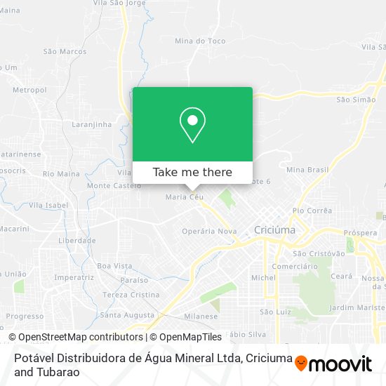 Potável Distribuidora de Água Mineral Ltda map