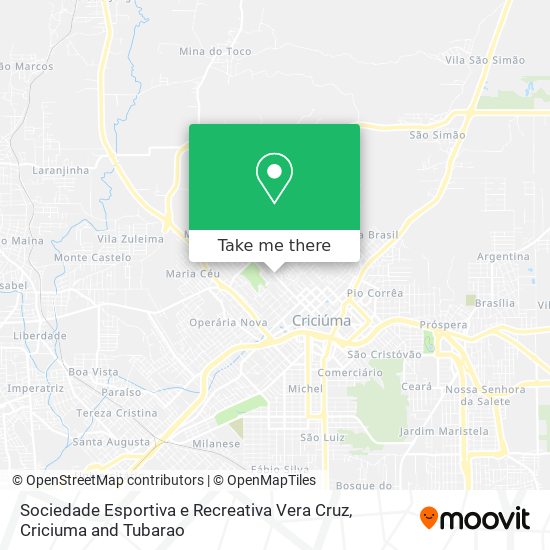 Sociedade Esportiva e Recreativa Vera Cruz map