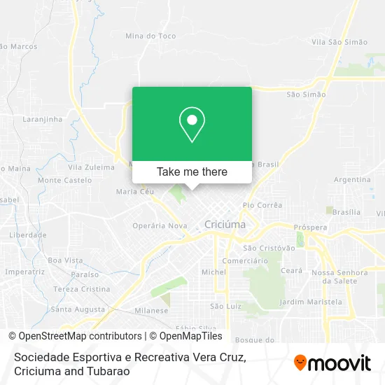 Sociedade Esportiva e Recreativa Vera Cruz map