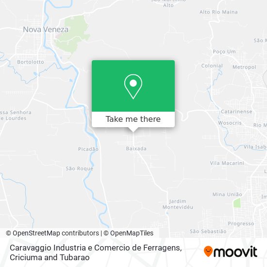 Caravaggio Industria e Comercio de Ferragens map