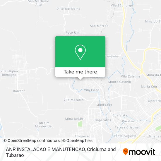 ANR INSTALACAO E MANUTENCAO map